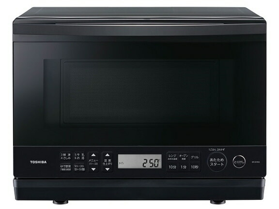 【ポイント10倍】 【代引不可】東芝 オーブンレンジ 石窯ドーム ER-D70A(K) [ブラック] [タイプ：スチームオーブンレンジ 庫内容量：26L 庫内構造：庫内フラット 使用人数：3人 最大レンジ出力：1000W オーブン最高温度：250℃] 【P10倍】