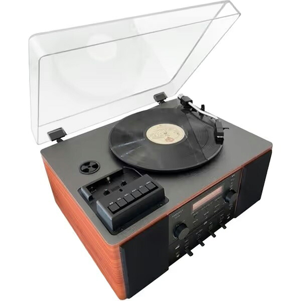 【尖んがり10倍】 ANABAS ミニコンポ・セットコンポ AMS-500 [相応う媒体：CD/CD-R/RW/カセットテープ/レコード盤 最大限度最終生産物：36W] 【P10倍】