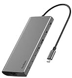 【ポイント10倍】 BELKIN USBハブ INC015BTSGY-CZ [グレー] [ポート数：4系統 インターフェイス(パソコン側)：USB3.2 Gen2 Type-C インターフェイス(USB機器側)：USB3.1 Gen1(USB3.0) Type-Ax2/USB3.2 Gen2 Type-Cx2/HDMIx2/LANx1] 【P10倍】