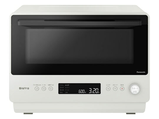 【ポイント10倍】 【代引不可】パナソニック オーブンレンジ ビストロ NE-BS5C-W [オフホワイト] [タイプ：オーブンレンジ 庫内容量：26L 庫内構造：庫内フラット 使用人数：3人 最大レンジ出力：1000W オーブン最高温度：250℃] 【P10倍】
