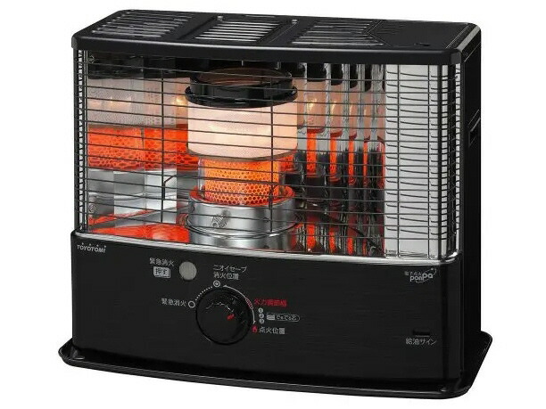 【尖んがり10倍】 【代引不可】トヨトミ 暖房器・暖房器 ダブル喨喨たる HRC-W3624(B) [黒いこと] 【P10倍】