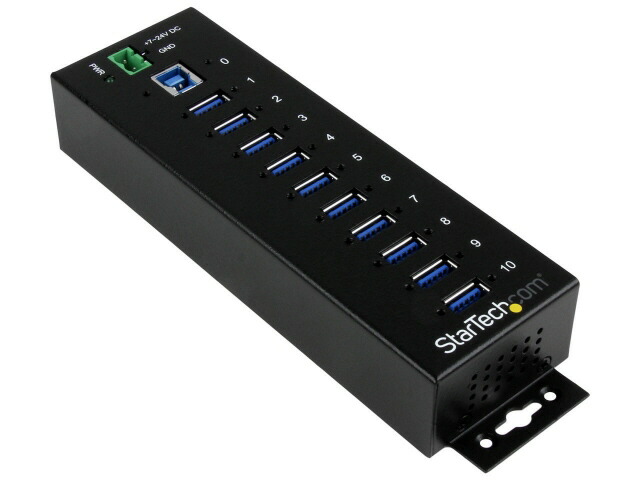 【尖んがり10倍】 StarTech.com USBこしき ST1030USBM [黒いこと] [界面数：10取り合わせ インター人間の顔(マイコン側)：USB3.2 Gen1 Type-B/USB有線テレビ Type-B⇔Type-A インター人間の顔(USB備品側)：USB3.2 Gen1 Type-Ax10] 【P10倍】