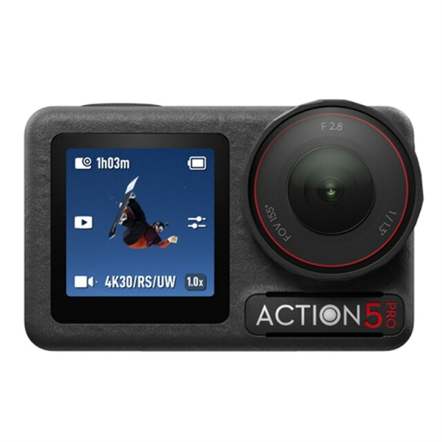 【尖んがり10倍】 DJI テレビカメラ OSMO ACTION 5 PRO 冒険ジャズバンド [印字機：動き写真器 画質：4K 映画化第四次元：240分 本体掛け目：146g 撮像電子素子：CMOS 1/1.3型] 【P10倍】