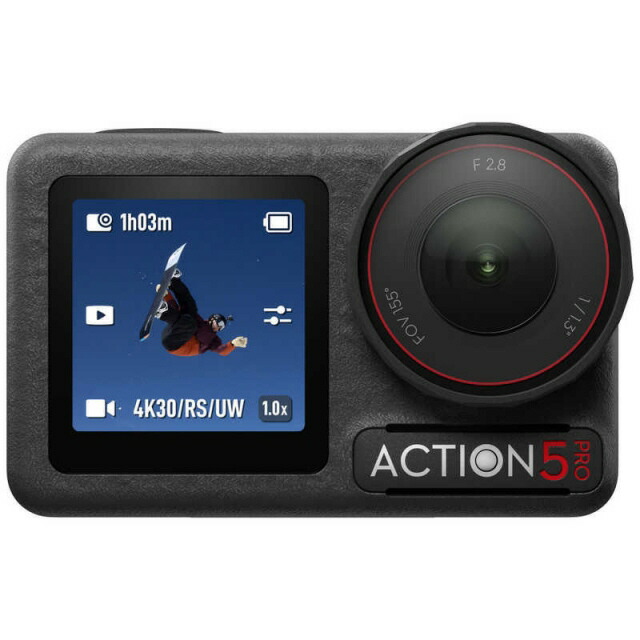 【ポイント10倍】 DJI ビデオカメラ OSMO ACTION 5 PRO スタンダードコンボ [タイプ：アクションカメラ 画質：4K 撮影時間：240分 本体重量：146g 撮像素子：CMOS 1/1.3型] 【P10倍】