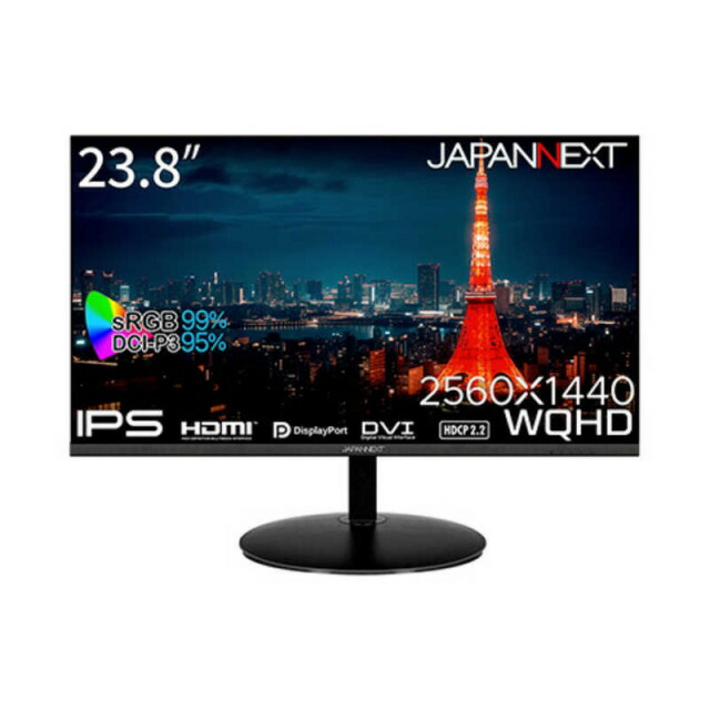 【尖んがり10倍】 JAPANNEXT マイコン管する・液晶見せびらかす JN-IPS2380FLWQHD-N [23.8in] 【P10倍】