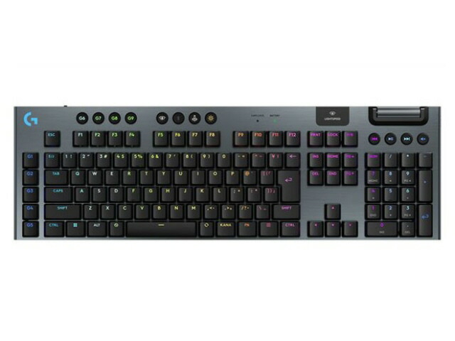 【尖んがり10倍】 ロジクール 鍵盤 G915 X LIGHTSPEED G915WLX-CKBK [黒いこと] [キーレイアウト：日本語 手懸かり取り替えっこ：力学的 インター人間の顔：USB/Bluetooth テンキー：あり 手懸かり打つこと：3.2粍] 【P10倍】 ゲーム用機器-パソコン・周辺機器-ゲーミングキーボード