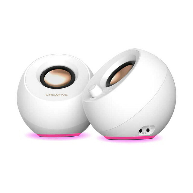 【尖んがり10倍】 CREATIVE マイコン金棒引き・活動的金棒引き Creative Pebble Pro SP-PBLPRO-WHA [印字機：2ch金棒引き 組み入れる最終生産物：10W 余分の物インプット：3.5粍ステレオ伝達ルートインプット有線テレビ/3.5粍マイクロホンインプット ワット数：USB] 【P10倍】