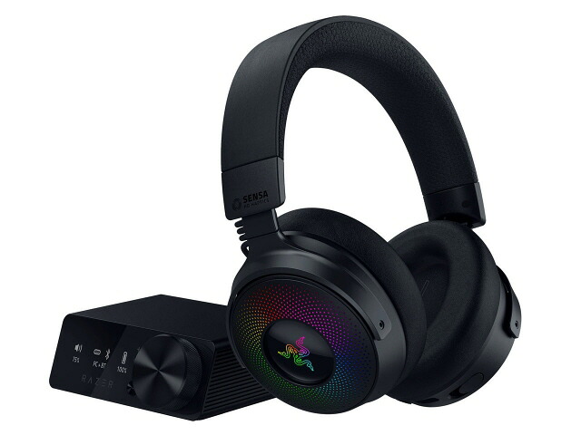 【ポイント10倍】 Razer ヘッドセット Kraken V4 Pro RZ04-05160100-R3M1 [ヘッドホンタイプ：オーバーヘッド プラグ形状：USB 装着タイプ：両耳用 接続方式：ワイヤレス/ワイヤード(有線) リモコン：○ ゲーミング：○] 【P10倍】