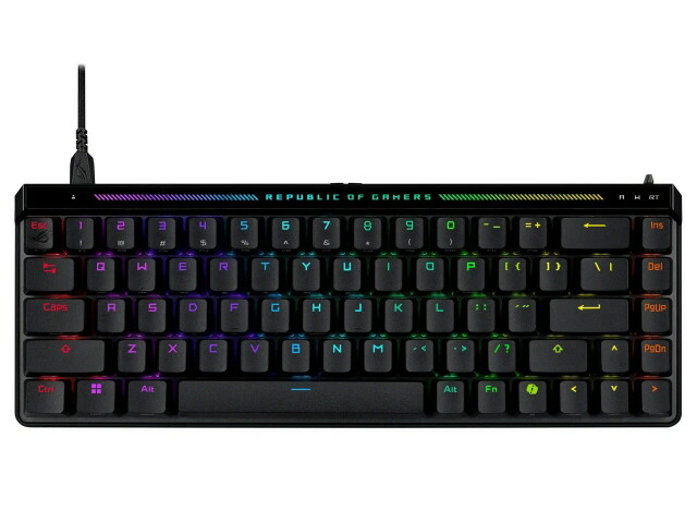 【ポイント10倍】 ASUS キーボード ROG Falchion Ace HFX [Black] [キーレイアウト：英語/65%レイアウト インターフェイス：USB テンキー：なし(テンキーレス)] 【P10倍】｜YOUPLAN