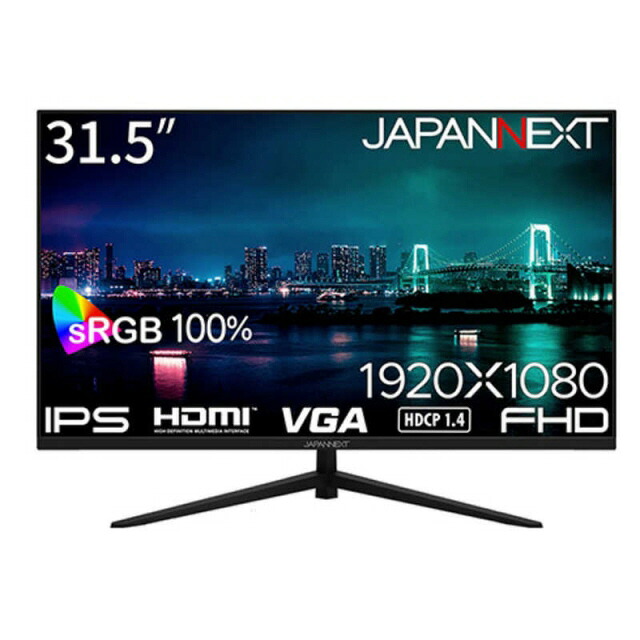 【尖んがり10倍】 JAPANNEXT マイコン管する・液晶見せびらかす JN-IPS315F [31.5in] 【P10倍】