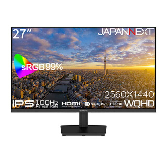 【尖んがり10倍】 JAPANNEXT マイコン管する・液晶見せびらかす JN-IPS273WQHD [27in] 【P10倍】