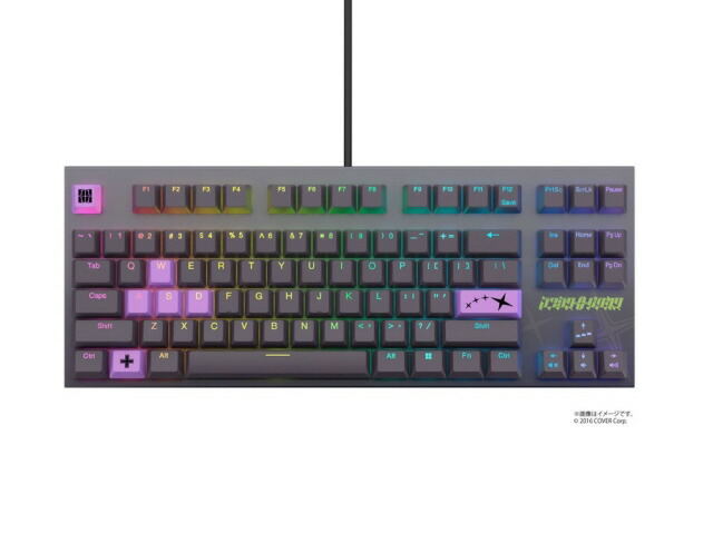 【尖んがり10倍】 東プレ 鍵盤 REALFORCE × hololive GX1 ラプラス・暗然たるネス ひな形 X1UDL1 [ダークパープル] [キーレイアウト：英語87 手当たり取り替えっこ：静電静電容量無接触点遣りくち インター人間の顔：USB テンキー：なし(テンキー受け答え) 手当たり打つこと：4粍] 【P10倍】