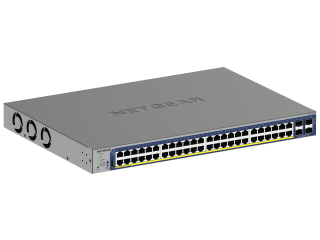 【ポイント10倍】 NETGEAR スイッチングハブ(ネットワークハブ) GS752TXP-300JPS [転送速度：10BASE-T(10Mbps)/100BASE-TX(100Mbps)/1000BASE-T(1000Mbps) ポート数：48 スイッチングファブリック：176Gbps PoE対応：○ 電源内蔵：○] 【P10倍】