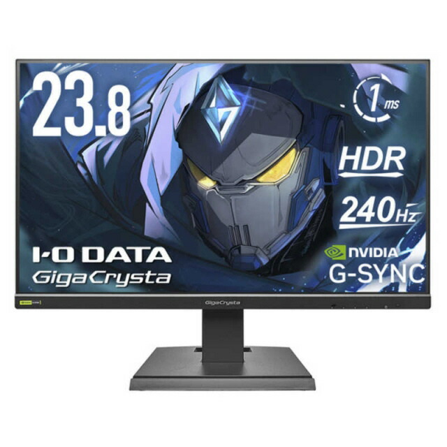 【ポイント10倍】 IODATA PCモニター・液晶ディスプレイ GigaCrysta KH-GD242UDB [23.8インチ シャドウブラック] 【P10倍】