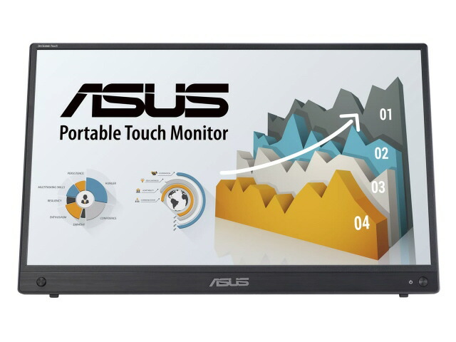 【ポイント10倍】 ASUS PCモニター・液晶ディスプレイ ZenScreen Touch MB16AMTR [15.6インチ ダークグレー] 【P10倍】