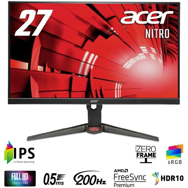 【ポイント10倍】 Acer PCモニター・液晶ディスプレイ NITRO XV0 XV270X1bmiiprx [27インチ 黒] 【P10倍】