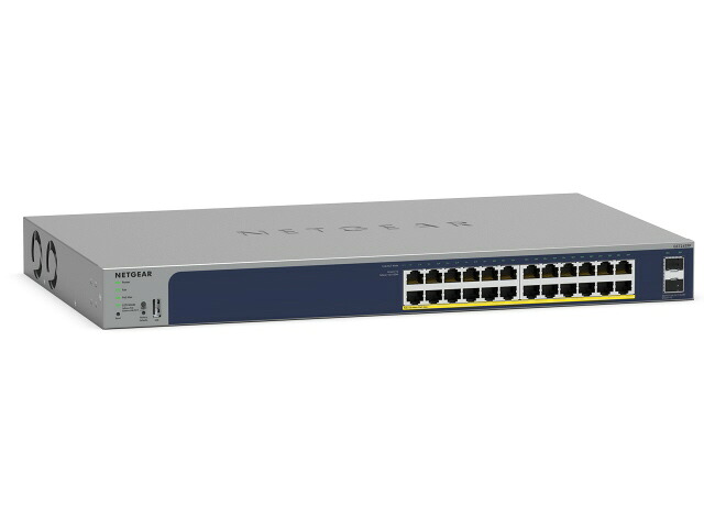 【尖んがり10倍】 NETGEAR スイッチングこしき(網状組織こしき) GS724TPP-300JPS [遷らすす早さ：10BASE-T(10Mbps)/100BASE-TX(100Mbps)/1000BASE-T(1000Mbps) 界面数：24 スイッチングファブリック：52Gbps PoE相応う：○ ワット数内蔵：○] 【P10倍】