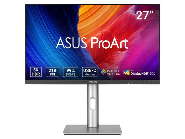 【尖んがり10倍】 ASUS パソコン管する・液晶見せびらかす ProArt Display PA27JCV [27in 黒] 【P10倍】