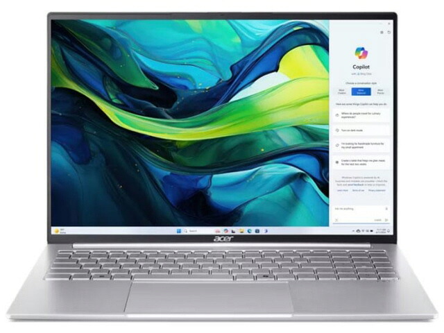 【ポイント10倍】 Acer ノートパソコン Swift Lite 16 SFL16-51M-F56Y/F [ライトシルバー] 【P10倍】｜YOUPLAN