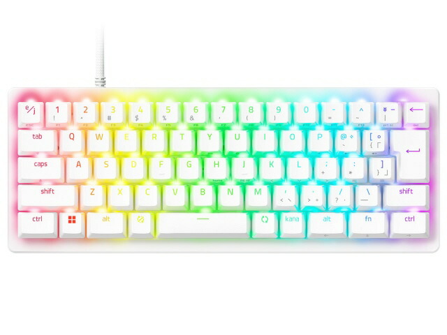 【尖んがり10倍】 Razer 鍵盤 Huntsman V3 Pro Mini JP (White Edition) RZ03-04991900-R3J1 [白いこと] [キーレイアウト：日本語/60% 質問用紙要因 手懸かり取り替えっこ：光学的 インター人間の顔：USB テンキー：なし(テンキー受け答え)] 【P10倍】 パソコン・周辺機器-ゲーミングキーボード