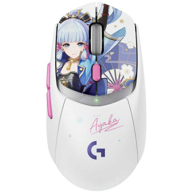 【ポイント10倍】 ロジクール マウス G309 LIGHTSPEED G309WL-GE-AYA [神里綾華] [タイプ：光学式マウス インターフェイス：Bluetooth/無線2.4GHz その他機能：カウント切り替え可能 ボタン数：6ボタン 重さ：86g] 【P10倍】