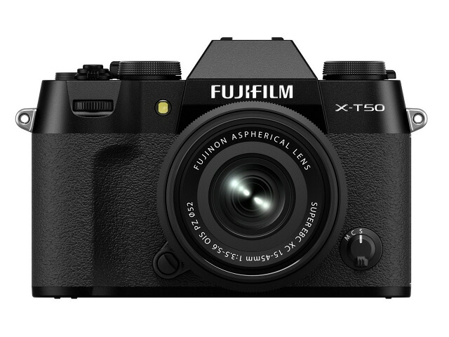 【ポイント10倍】 富士フイルム デジタル一眼カメラ FUJIFILM X-T50 XC15-45mmレンズキット 日英2言語設定モデル [ブラック] 【P10倍】
