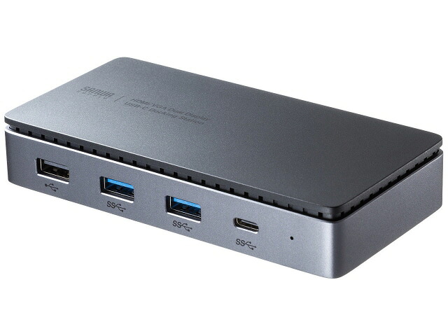 【ポイント10倍】 サンワサプライ USBハブ USB-CVDK19 [ポート数：4系統 電源供給：バスパワー/セルフパワー インターフェイス(パソコン側)：USB3.2 Gen1 Type-C インターフェイス(USB機器側)：USB3.2 Gen1 Type-Ax2/Type-Cx1/USB2.0 Type-Ax1/HDMIx1/LANx1/VGAx1]｜YOUPLAN