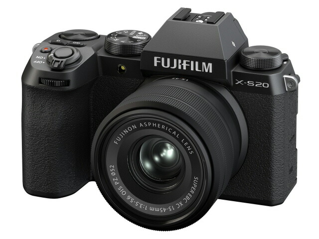 【ポイント10倍】 富士フイルム デジタル一眼カメラ FUJIFILM X-S20 XC15-45mmレンズキット 日英2言語設定モデル [タイプ：ミラーレス 画素数：2610万画素(有効画素) 撮像素子：APS-C/23.5mm×15.6mm/CMOS4 重量：410g] 【P10倍】