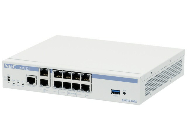 【ポイント10倍】 NEC 有線ルーター UNIVERGE IX-R2520 BI000146 [有線LAN速度：10BASE-T(10Mbps)/100BASE-TX(100Mbps)/1000BASE-T(1000Mbps) 有線LANポート数：10 対応セキュリティ：VPN] 【P10倍】