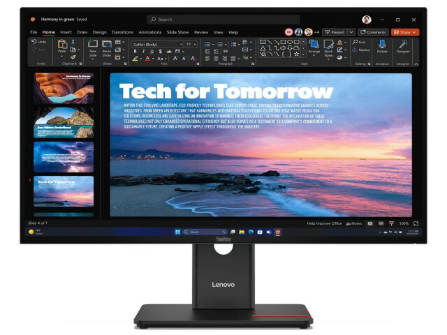 【ポイント10倍】 Lenovo PCモニター・液晶ディスプレイ ThinkVision T27QD-40 64AAGAR2JP [27インチ 黒] 【P10倍】