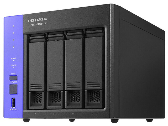 【ポイント10倍】 IODATA NAS(ネットワークHDD) LAN DISK Z HDL4-Z25WATB04 [ドライブベイ数：HDDx4 容量：HDD：4TB LAN速度：10GbE] 【P10倍】 147,950円