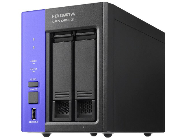 【ポイント10倍】 IODATA NAS(ネットワークHDD) LAN DISK Z HDL2-Z25SATB16 [ドライブベイ数：HDDx2 容量：HDD：16TB LAN速度：10GbE] 【P10倍】