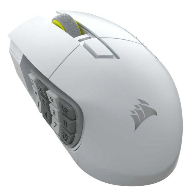 【尖んがり10倍】 Corsair 二十日鼠 SCIMITAR ELITE WIRELESS SE MMO CH-9314011-AP [白いこと] [手合い：光学式二十日鼠 インター人間の顔：Bluetooth/USB 名取り草数：16名取り草 重さ：161g] 【P10倍】