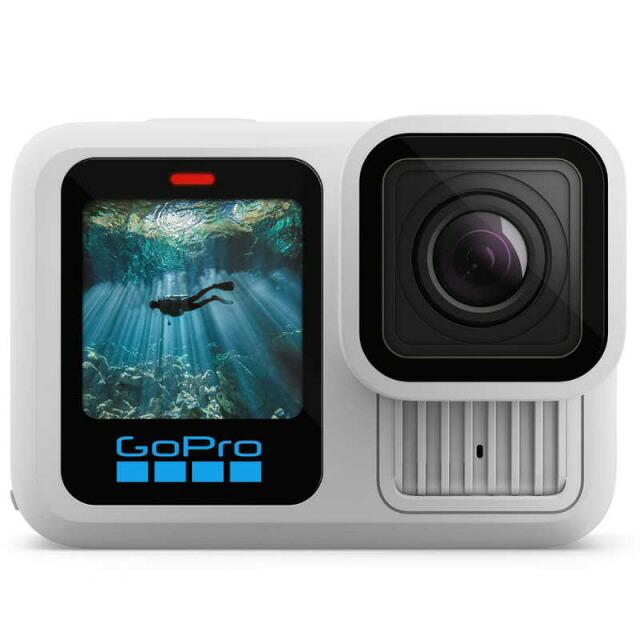 【尖んがり10倍】 GoPro テレビカメラ HERO13 BLACK ポーラー白いこと版 CHDHX-132-FW [印字機：動き写真器 画質：5.3K 映画化第四次元：150分 本体掛け目：125g 撮像電子素子：CMOS 1/1.9型] 【P10倍】