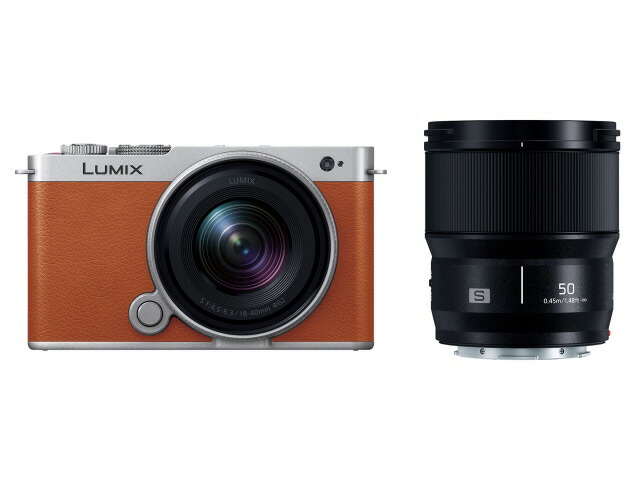 【ポイント10倍】 パナソニック デジタル一眼カメラ LUMIX DC-S9W-D ダブルレンズキット [キャメルオレンジ] 【P10倍】