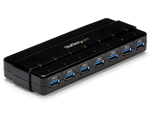 【ポイント10倍】 StarTech.com USBハブ ST7300USB3B [ブラック] [ポート数：7系統 電源供給：バスパワー/セルフパワー インターフェイス(パソコン側)：USB3.2 Gen1 Type-B/USBケーブル Type-B&hArr;Type-A インターフェイス(USB機器側)：USB3.2 Gen1 Type-Ax7] 【P10倍】｜YOUPLAN
