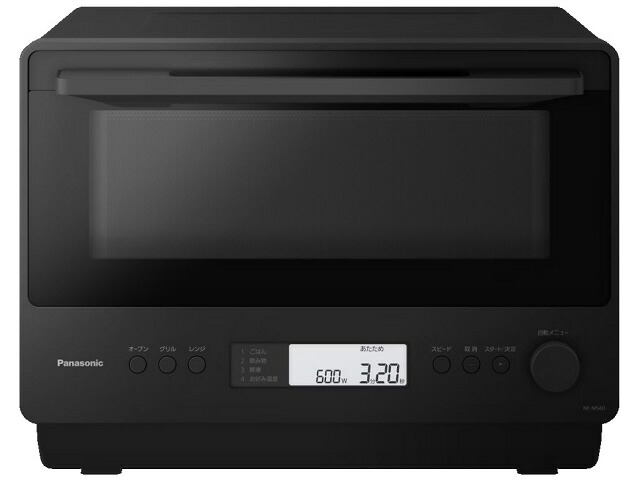 【ポイント10倍】 【代引不可】パナソニック オーブンレンジ NE-MS4D-K [ブラック] [タイプ：オーブンレンジ 庫内容量：26L 庫内構造：庫内フラット 使用人数：3人 最大レンジ出力：1000W オーブン最高温度：250℃] 【P10倍】