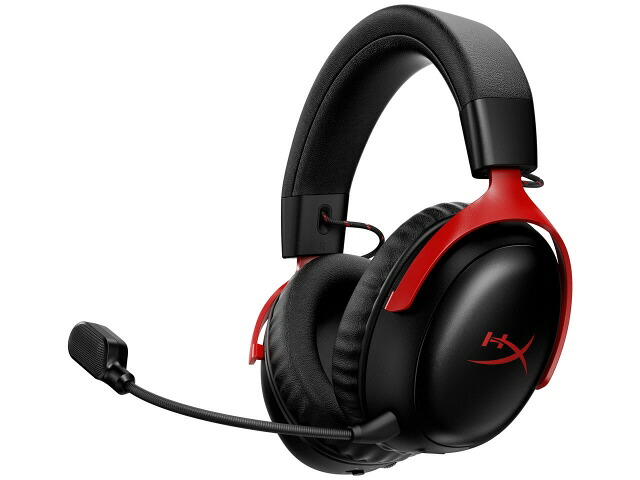 【ポイント10倍】 HyperX ヘッドセット Cloud III S Wireless A59Z0AA [ブラックレッド] [ヘッドホンタイプ：オーバーヘッド 装着タイプ：両耳用 接続方式：ワイヤレス リモコン：○ ゲーミング：○] 【P10倍】