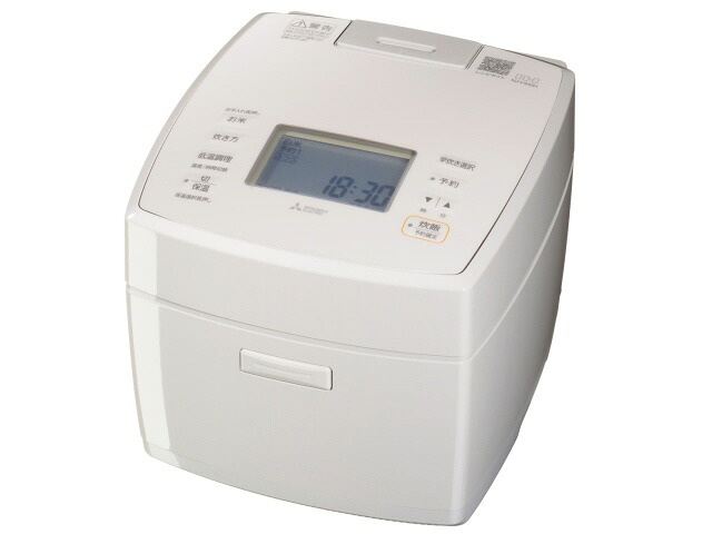 【尖んがり10倍】 三菱電機 炊飯器 備長炭 炭炊釜 NJ-VS10H-W [白麻] [手あい：IH炊飯器 炊飯量：5.5合 早炊き：○ 保温第四次元：24第四次元] 【P10倍】