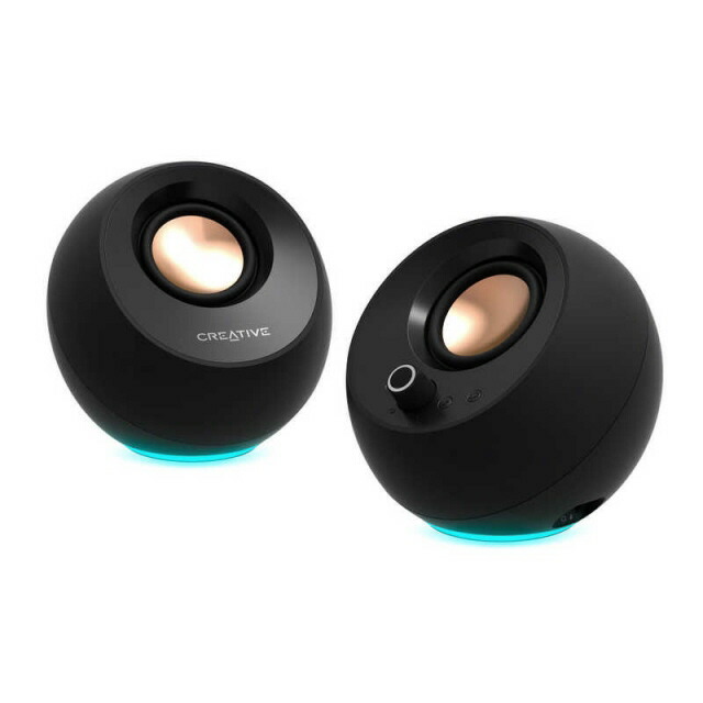 【尖んがり10倍】 CREATIVE パソコン金棒引き・活動的金棒引き Creative Pebble Pro SP-PBLPRO-BKA [黒いこと] [手合い：2ch金棒引き 取り入れる最終生産物：10W 余分の物インプット：3.5粍ステレオ伝達ルートインプット有線テレビ/3.5粍マイクロホンインプット ワット数：USB] 【P10倍】