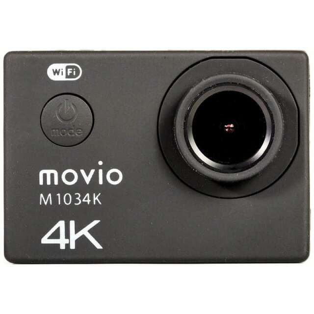 【尖んがり10倍】 ナガオカ テレビカメラ MOVIO M1034K [印字機：動き写真器 画質：4K 映画化第四次元：90分 本体掛け目：56g 撮像電子素子：1/3.2型] 【P10倍】