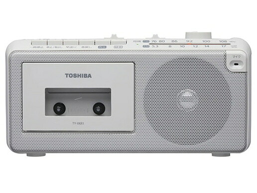 【ポイント10倍】 東芝 ラジカセ TY-XKR1 [最大出力：1W タイプ：ラジカセ 幅x高さx奥行き：265x123x100mm 重さ：1.3kg] 【P10倍】