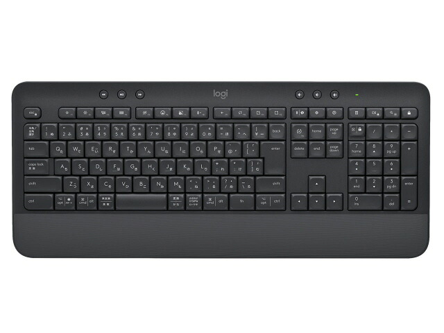 【尖んがり10倍】 ロジクール 鍵盤 SIGNATURE K650 K650GR [石墨] [キーレイアウト：日本語/フルサイズ インター人間の顔：USB/Bluetooth テンキー：あり] 【P10倍】