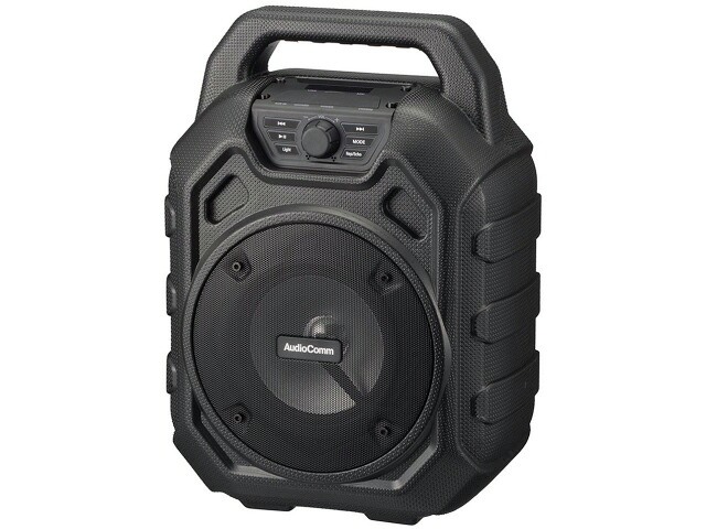 【尖んがり10倍】 オーム電機 Bluetooth金棒引き・無線電話金棒引き AudioComm ASP-W600N [Bluetooth：○ 組み入れる最終生産物：15W 駆動動力第四次元：年代順の連続当て嵌める能力のある第四次元：約6.5第四次元(Bluetooth時) 雨合羽・防滴：○] 【P10倍】