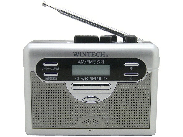 【ポイント10倍】 WINTECH ラジカセ PCT-11R [タイプ：ラジカセ 幅x高さx奥行き：120x91x32mm 重さ：0.26kg] 【P10倍】