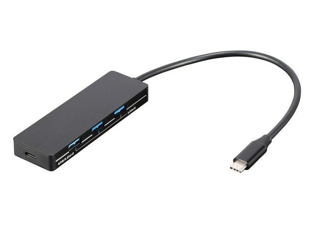 【ポイント10倍】 ナカバヤシ USBハブ Digio2 UH-C3334BK [ブラック] [ポート数：4系統 電源供給：バスパワー インターフェイス(パソコン側)：USB3.2 Gen2 Type-C インターフェイス(USB機器側)：USB3.2 Gen2 Type-Ax3/Type-Cx1] 【P10倍】｜YOUPLAN