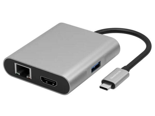 【ポイント10倍】 オウルテック USBハブ OWL-DS3181-SV [シルバー] [ポート数：1系統 電源供給：バスパワー/セルフパワー インターフェイス(パソコン側)：USB3.2 Gen1 Type-C インターフェイス(USB機器側)：USB3.2 Gen1 Type-Ax1/HDMIx1/LANx1] 【P10倍】｜YOUPLAN