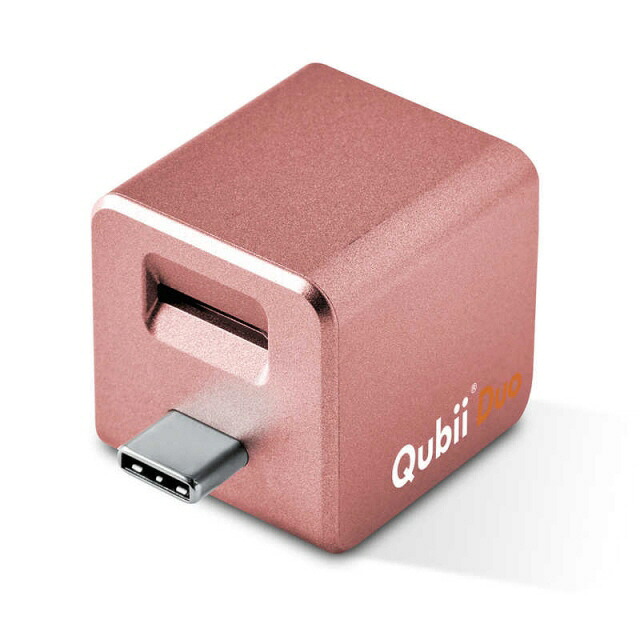 【尖んがり10倍】 Maktar 歌留多主導者 Qubii Duo MKPQC-RG [USB Type-C microSD さくら色ゴールド] [界面：USB3.1 Gen1 Type-C microSD歌留多：○] 【P10倍】