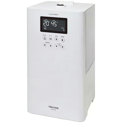 【ポイント10倍】 テクノス 加湿器 JHI-412 [ホワイト] [加湿タイプ：ハイブリッド式(加熱超音波式) タンク容量：4L 適用畳数(木造和室)：7畳 適用畳数(プレハブ洋室)：11畳 設置タイプ：据え置き その他機能：自動運転] 【P10倍】