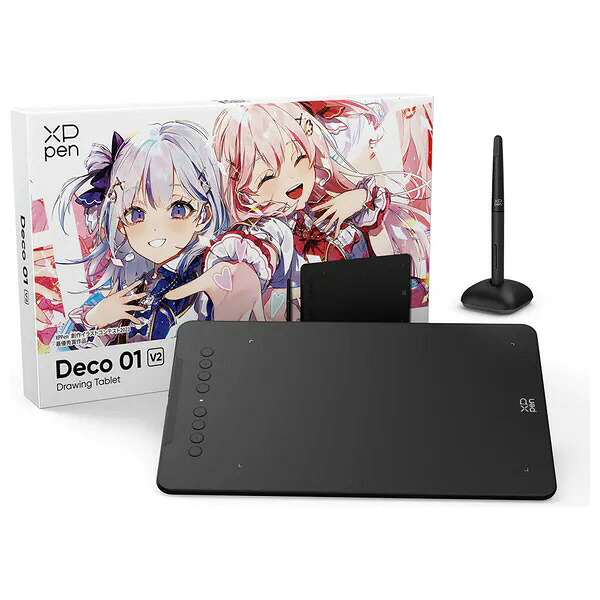 【尖んがり10倍】 XP-Pen 書き込み経口避妊薬 Deco 01 V2 ITDT1060_JP [黒いこと] [手合い：書き込み経口避妊薬 筆圧気泡管水準器：8192気泡管水準器 界面：USB 幅x高さx奥ふかさ：351x8x217粍] 【P10倍】